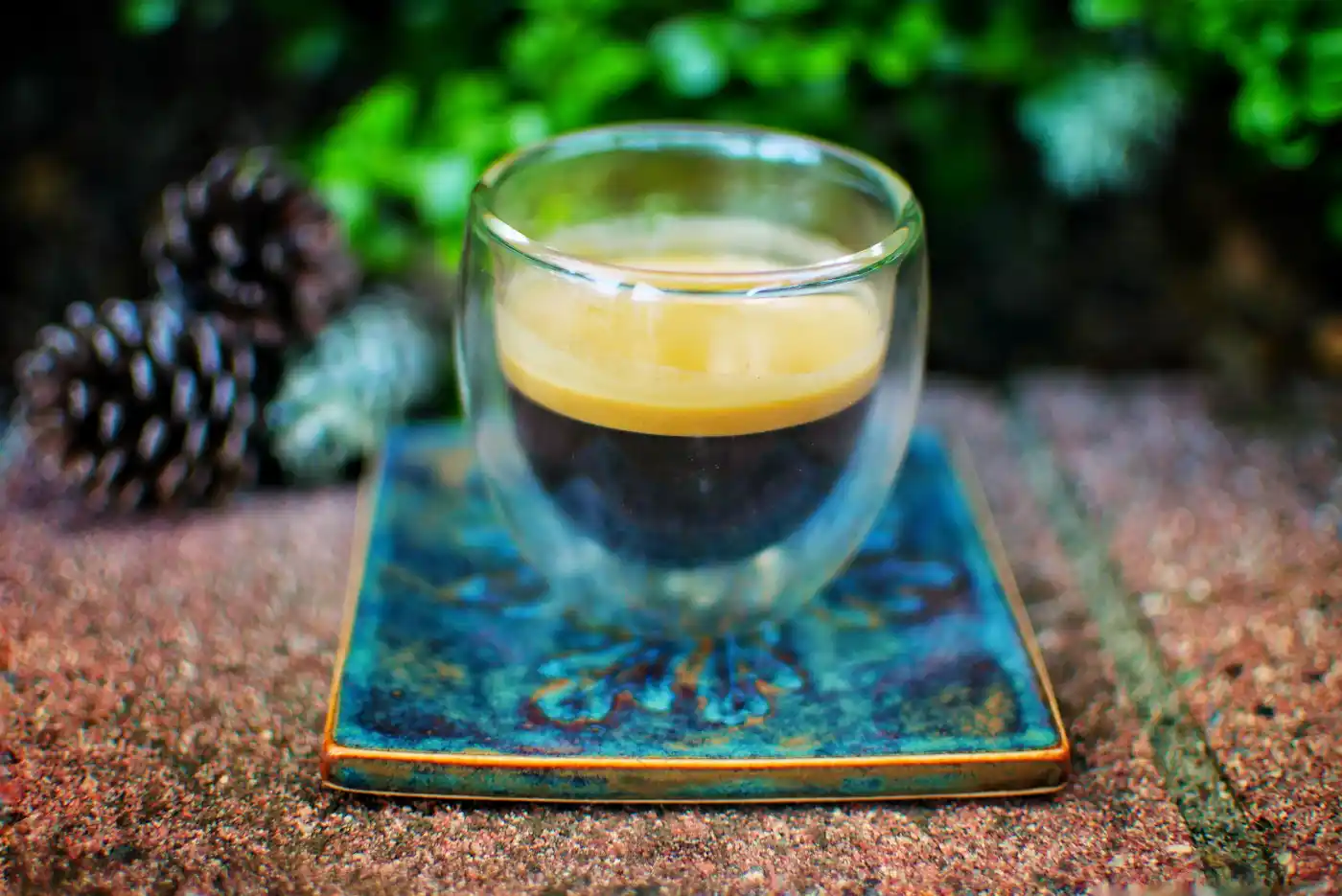 Freshly pulled espresso